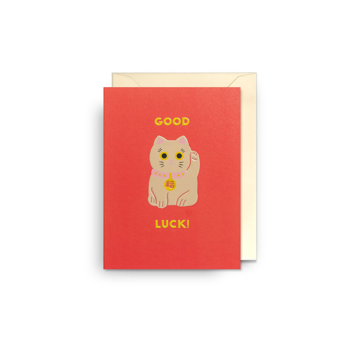 Mini-kartite-Good-luck,-Maneki-Neko