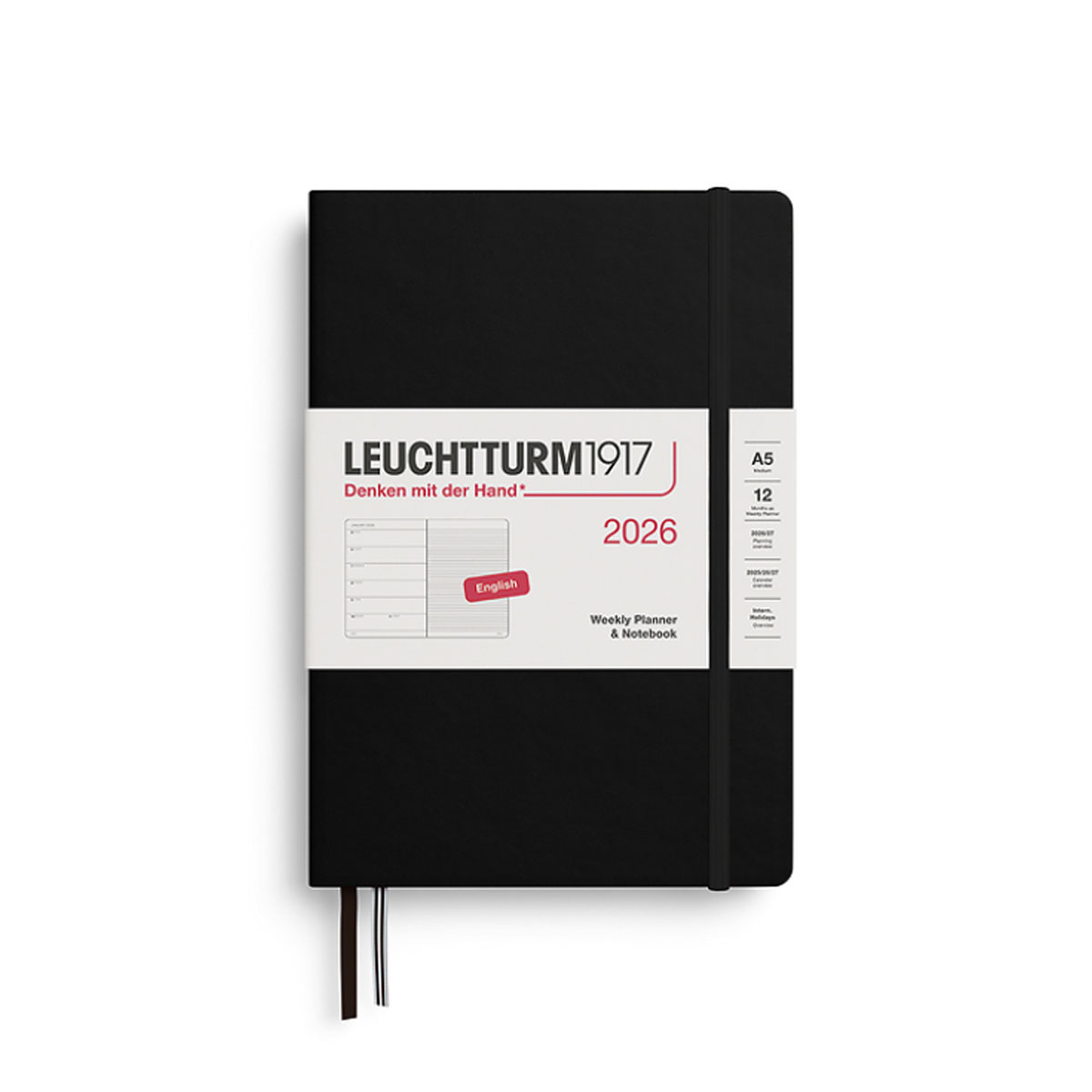 Planotajs-2026,-Black,-A5,-Weekly-&-Notebook,-Leuchtturm1917