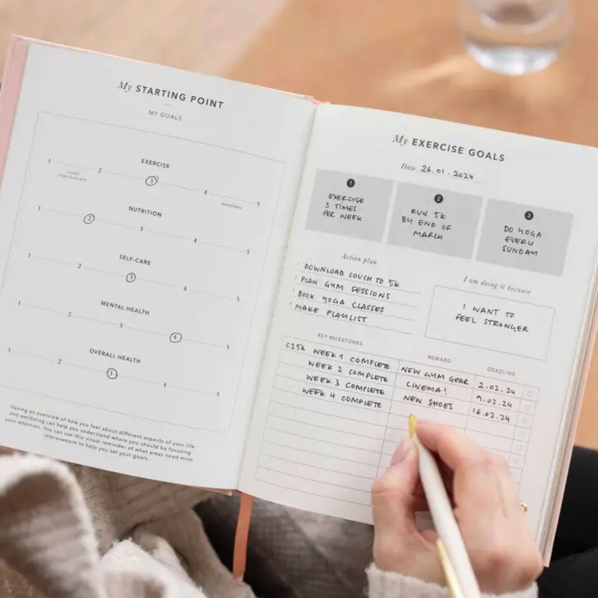 3_Planotājs-Fitness-Planner,-Workout-and-Meal-Planner,-Curve,-Blush-and-Gold