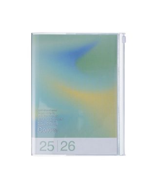 Akadēmiskais plānotājs A5, Gradient / Green, 2025/2026, Weekly Vertical, Marks