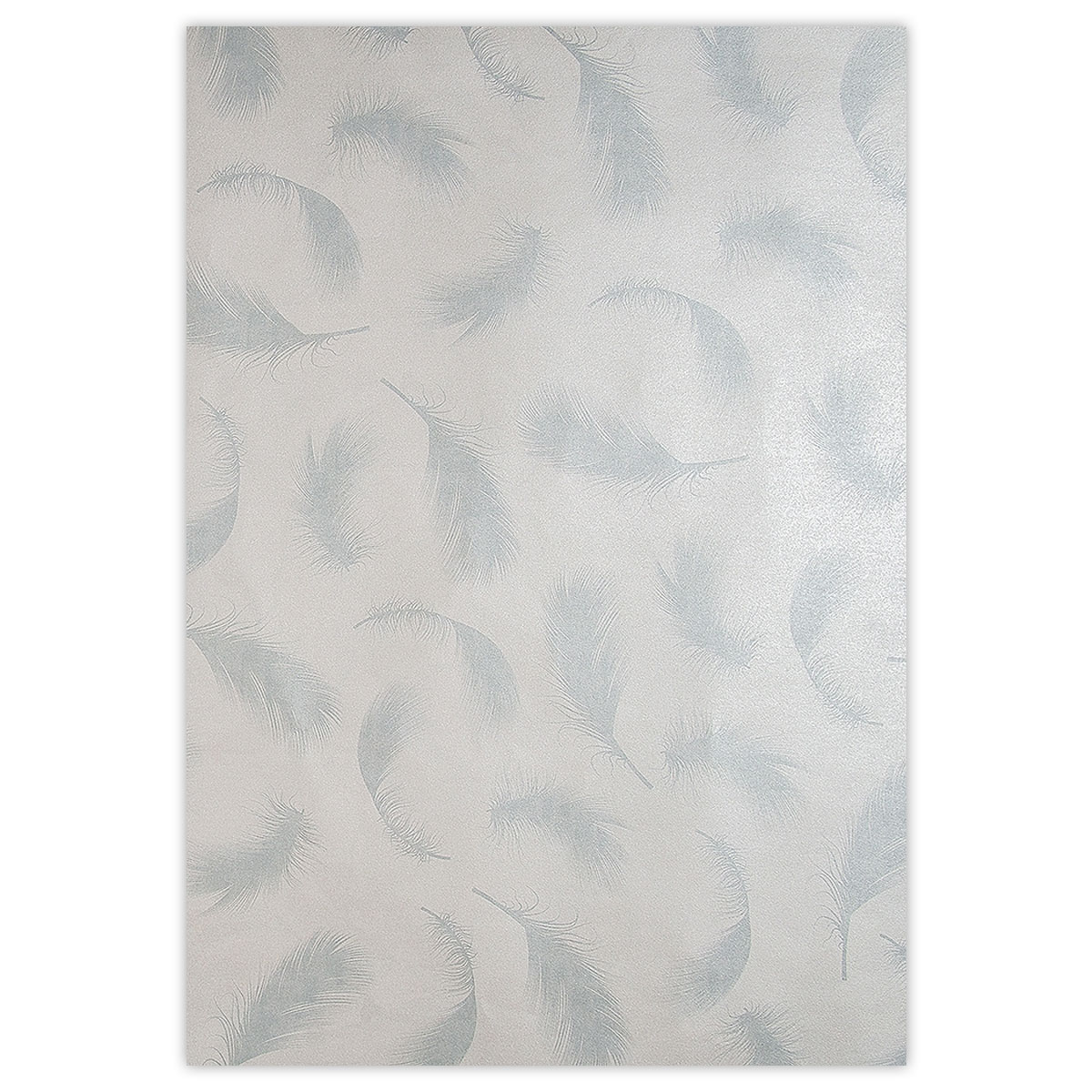 Davanu-iesainojamais-papirs-Silver-Feathers,-loksne