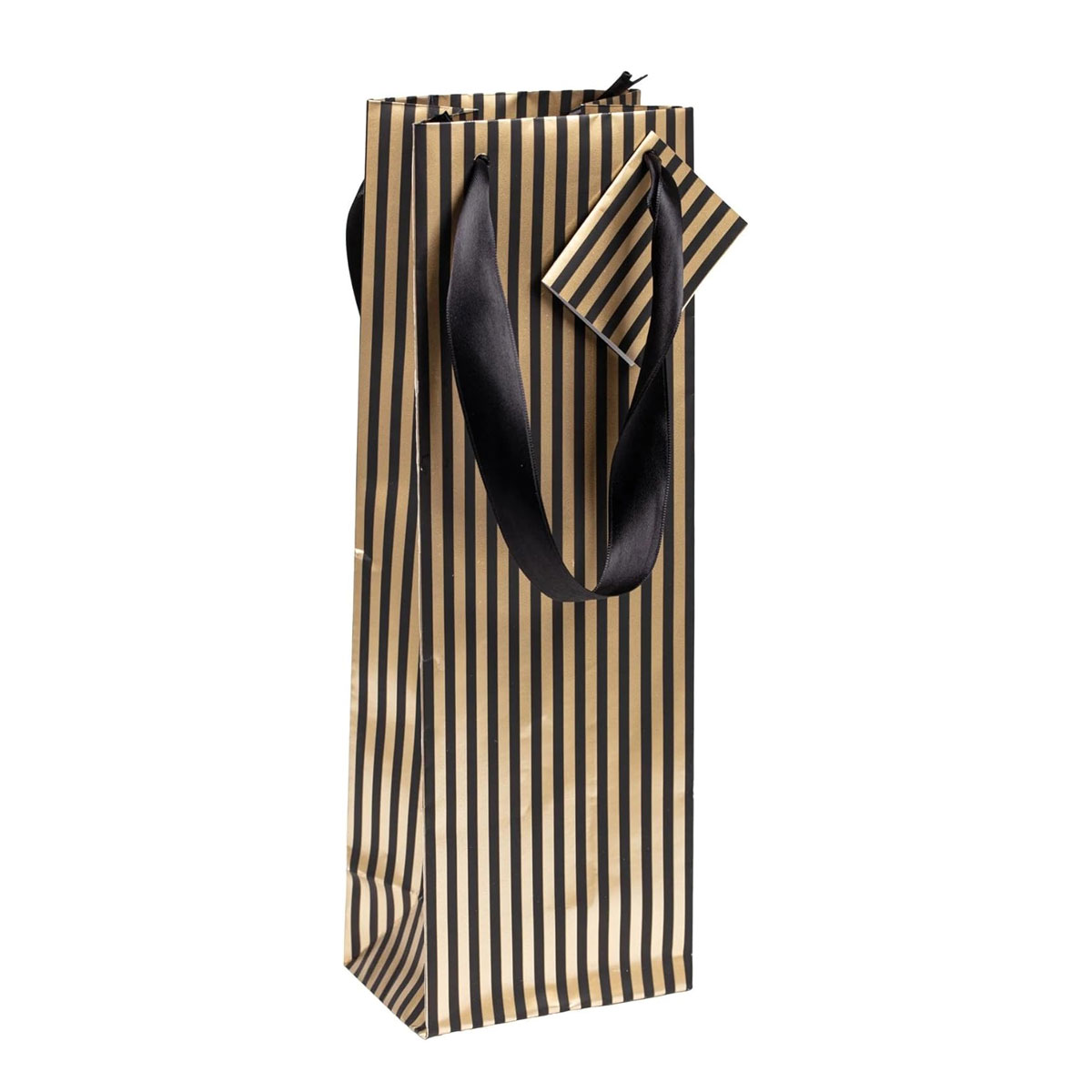 Davanu-maisins-pudelei-Gold-Stripes,-Bottle,-12.5-cm-x-9.5-cm-x-38-cm