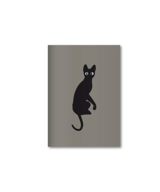 Mini Notebook Cat, A6, Manilla x Flow