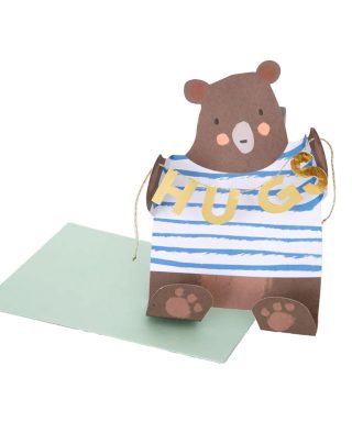 Kartīte Bear Hug Get Well Soon Card, Meri Meri