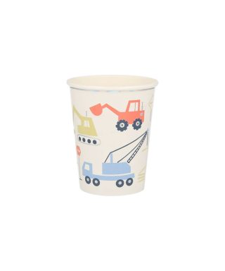 Papīra krūzītes Construction Cups, 8 gab , Meri Meri