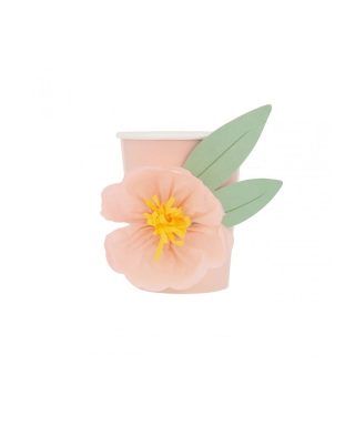 Papīra krūzītes Paper Flower Cups, 8 gab , Meri Meri