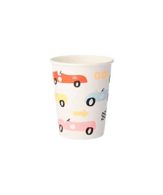 Papīra krūzītes Race Car Party Cups, 8 gab , Meri Meri