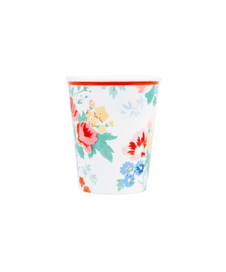 Papīra krūzītes Vintage Floral Cups, 8 gab , Meri Meri