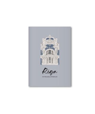 Piezīmju grāmatiņa Art Nouveau, A6, Riga, Manilla