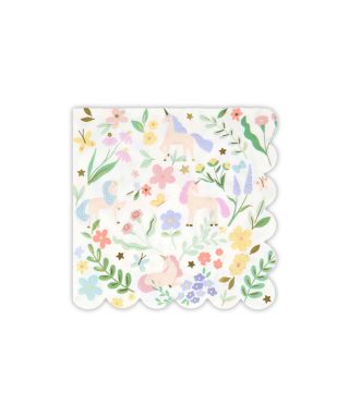 Salvetes Meadow Unicorns Small Napkins, 16 gab., Meri Meri