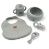 Trauku-komplekts-Mileah-Baby-Mealtime-Set,-Dove-blue,-Liewood