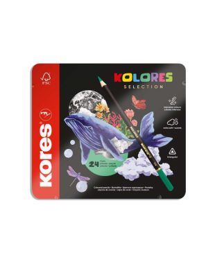 Krāsainie zīmuļi Kolores Selection, Kores, 24 gab.