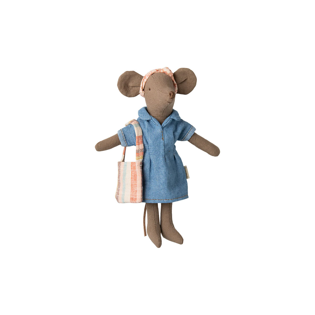 2_Rotalu-apgerbs-pelei-Denim-dress-and-bag,-Mum-mouse,-Maileg