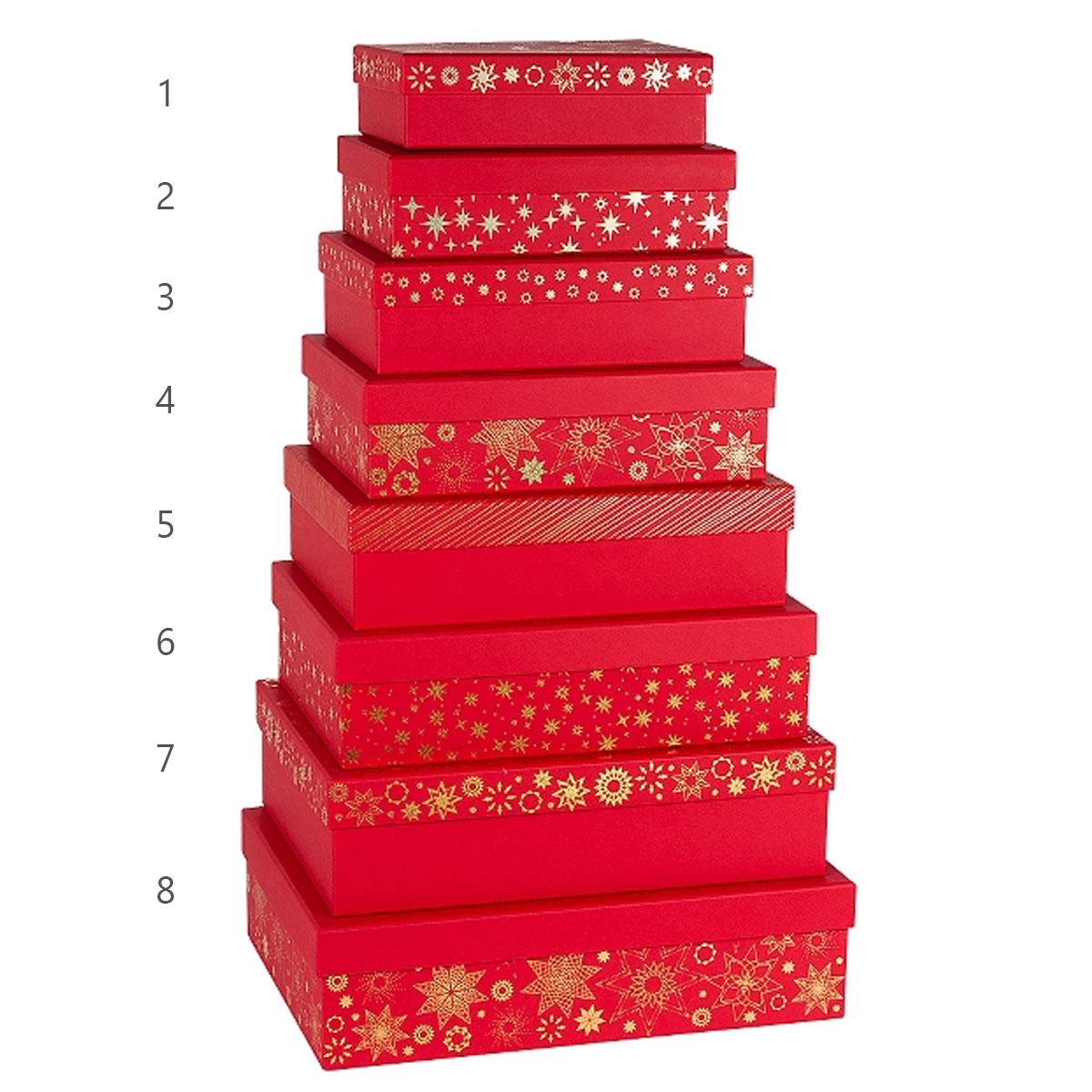 Davanu-kaste-Scarlet-red,-gold-stars,-Nr.1