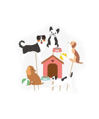 Dekoru komplekts kūkai Dogs, My Little Day