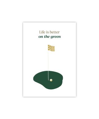 Kartīte Life is better on the green, Golf Stories, Manilla