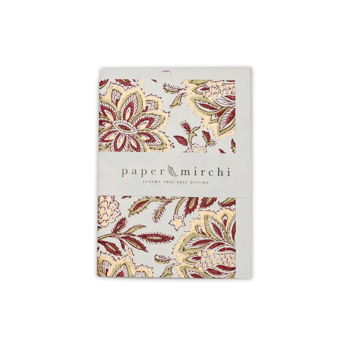 Kartite-Dahlia-Glitz-Scarlet,-Hand-Block-Printed