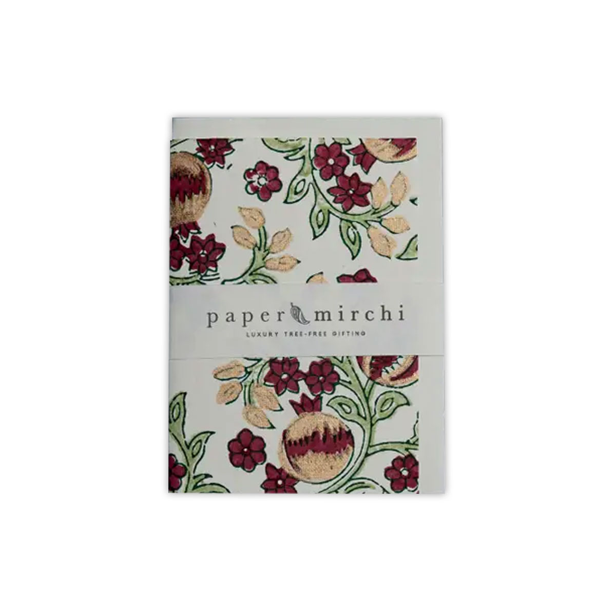 Kartite-Pomegranate-Cherry,-Hand-Block-Printed