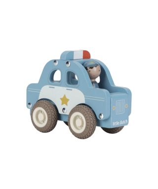 Koka rotaļlieta - auto Police Car, Little Dutch