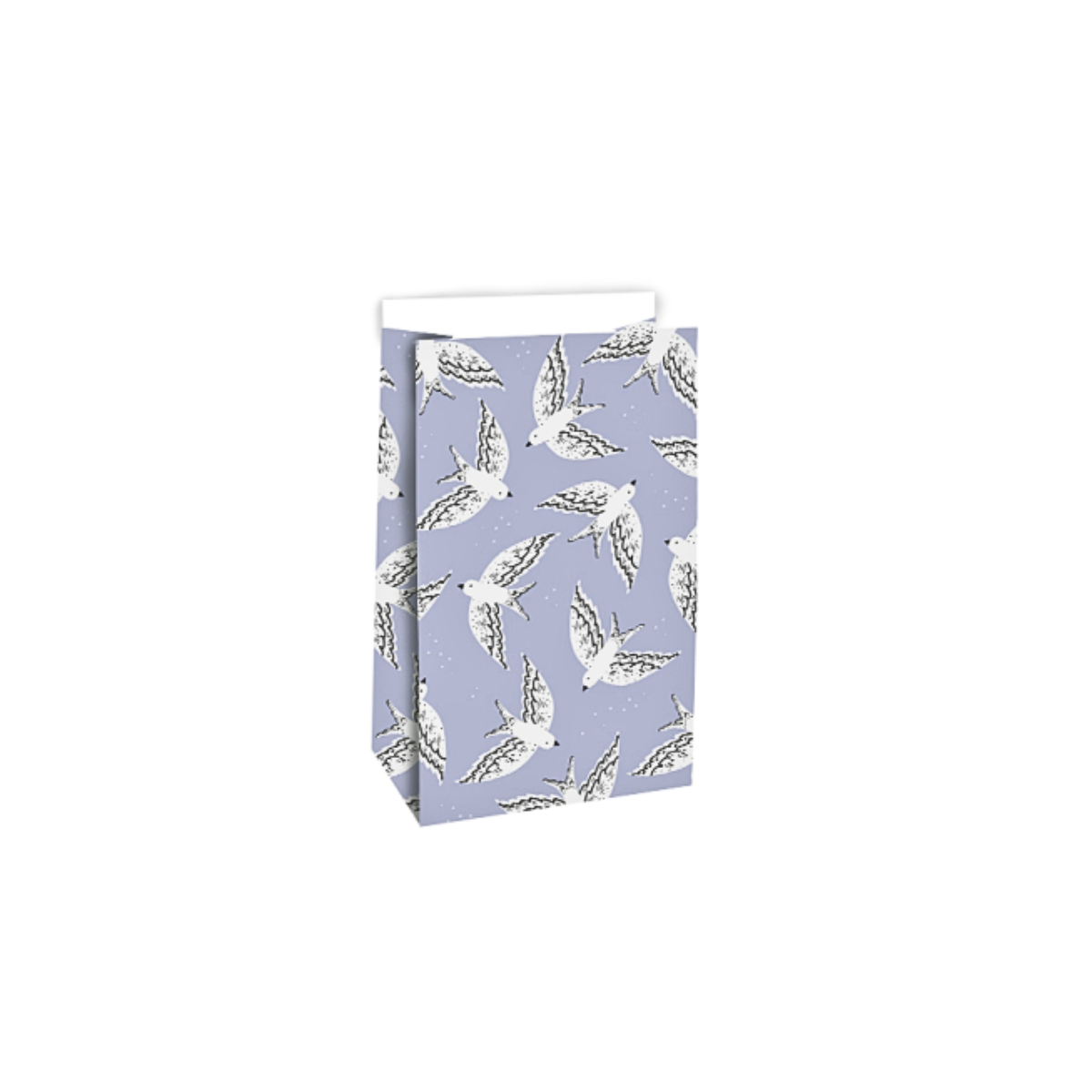 Papīra tūta Birds Misty Blue, 12 cm x 7 cm x 19 cm-Manilla