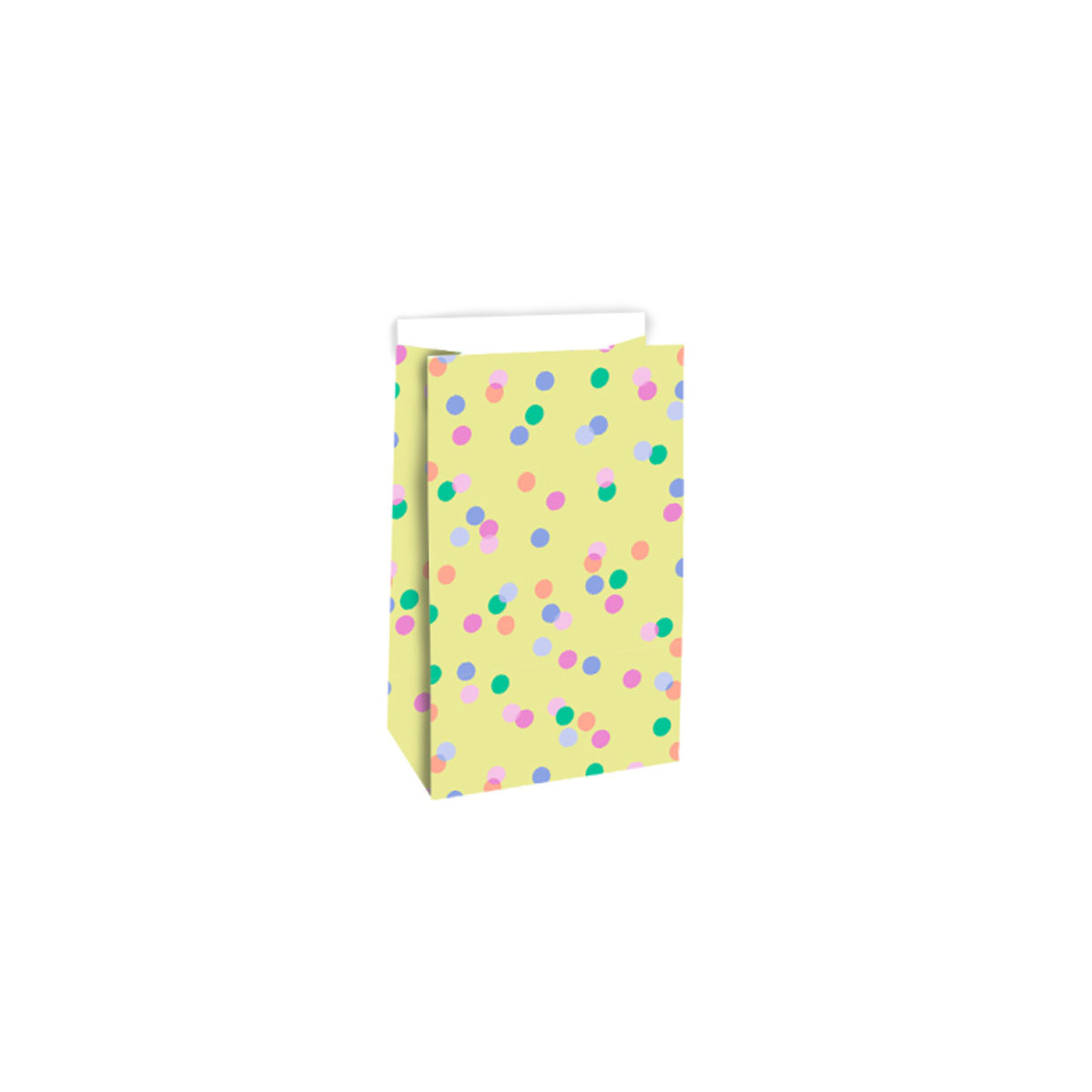 Papira-tuta-Party-Confetti-Yellow,-12-cm-x-7-cm-x-19-cm