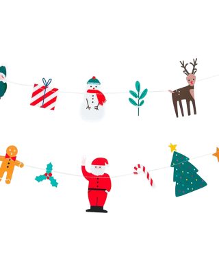 Papīra virtene Christmas, 3 m., My Little Day
