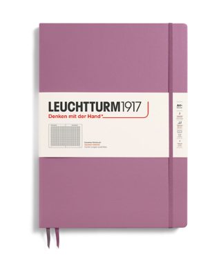 Piezīmju grāmata Dusty Rose A4+, rūtiņu, Master Slim, Leuchtturm1917