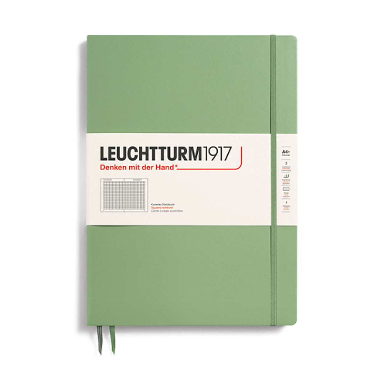 Piezimju-gramata-Sage-A4+,-rutinu,-Master-Slim,-Leuchtturm1917