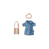 Rotalu-apgerbs-pelei-Denim-dress-and-bag,-Mum-mouse,-Maileg