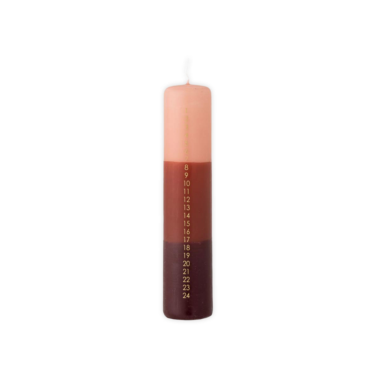 Adventa-svece-Dip-Dye-Candle,-Red,-Bloomingville