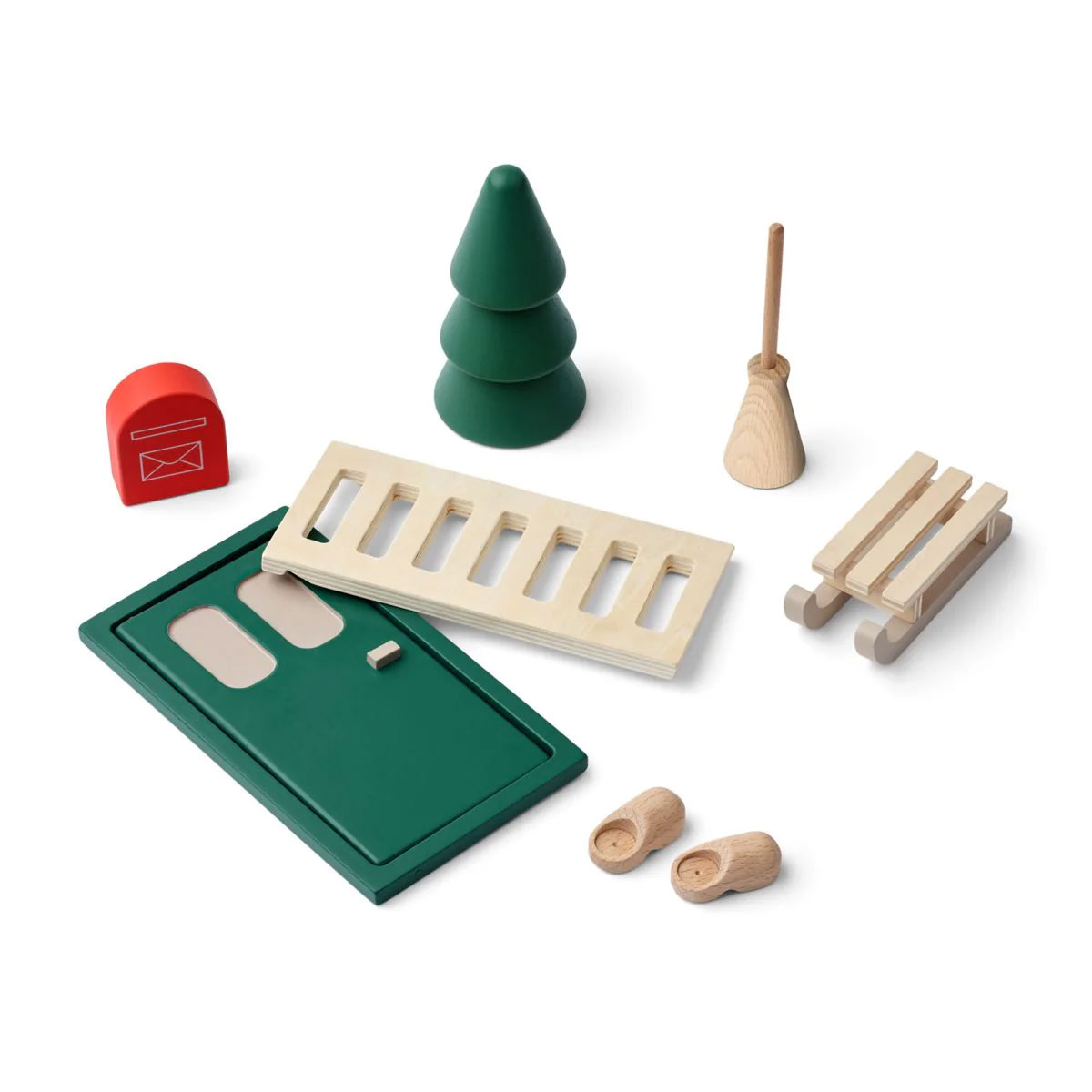 Dekoru-komplekts-Lena-Elf-Door,-Garden-green-multi-mix,-Liewood
