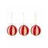 Dekoru-komplekts-Wynn-Ornament,-Red,-3-gab.,-Bloomingville