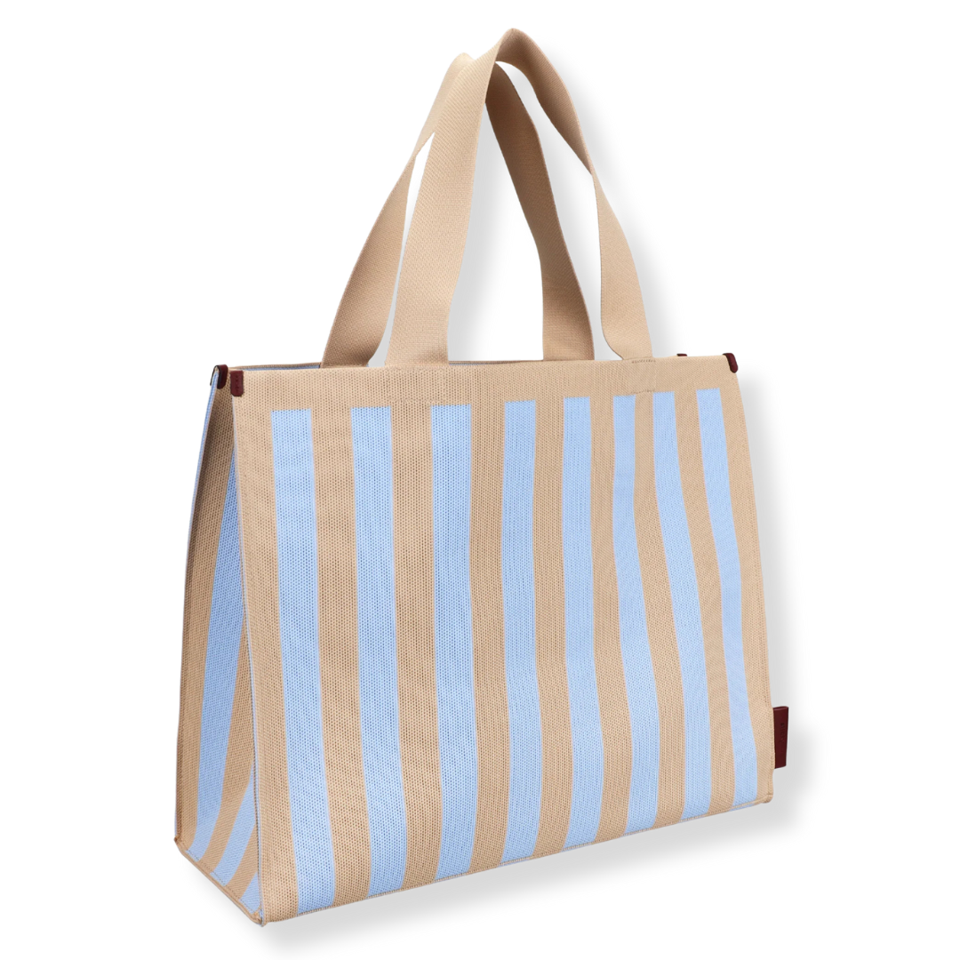 Iepirkumu soma Knitted Stripes, marzipan sky, The Sticky Sis Club (2)