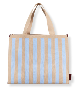 Iepirkumu soma Knitted Stripes, marzipan sky, The Sticky Sis Club