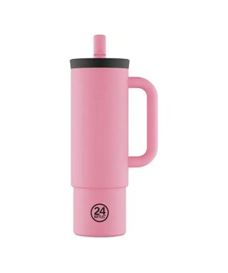 Krūze ar salmiņu Straw cup, 800 ml, Flamingo, 24 Bottles