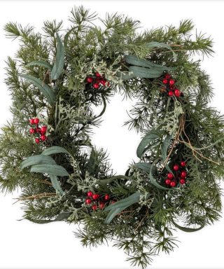 Mākslīgais vainags Pine Wreath, Green, Bloomingville