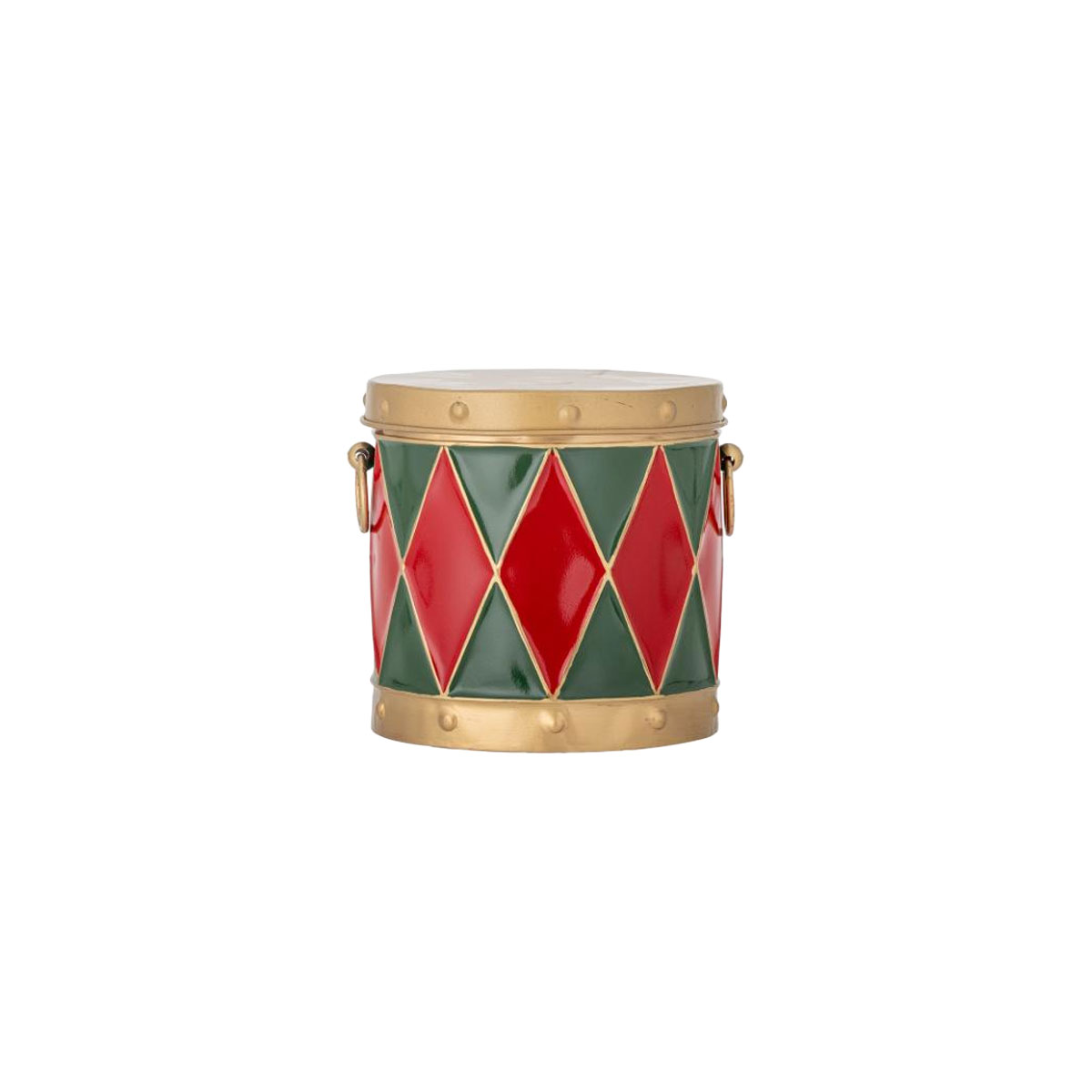 Metala-kaste-Drum-box,-red,-Bloomingville