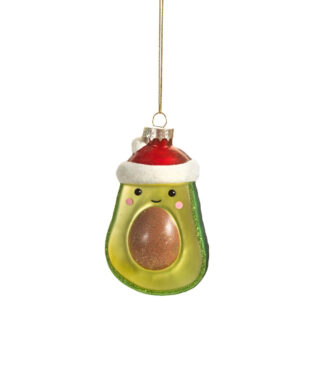 Stikla dekors Avocado Snowman