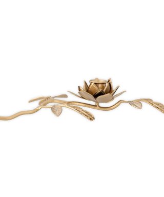 Svečturis Gretchen Candle Holder, Gold, Metal, Bloomingville