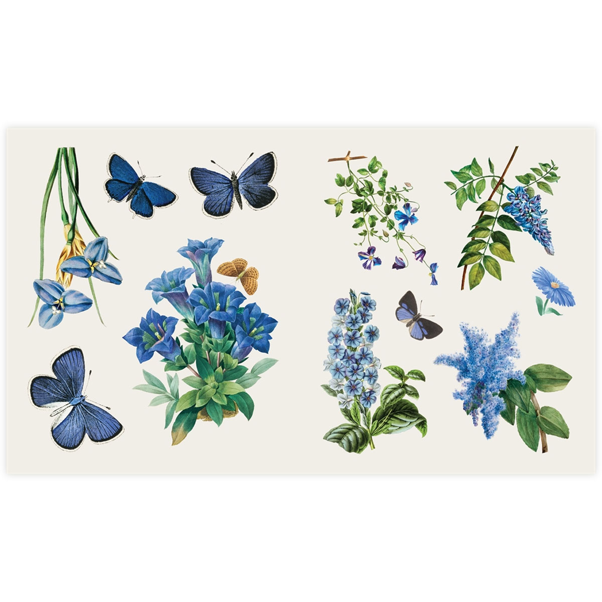 4_Gramata-The-Sticker-Treasury-of-Blooms-and-Butterflies Uzlīmju grāmata The Sticker Treasury of Butterflies and Blooms