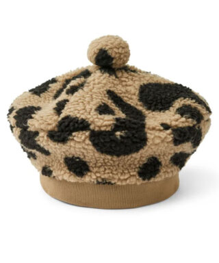 Berete Poplar Pile Beret Hat, Mega leo / Oat mix, 9-10 gadi, Liewood