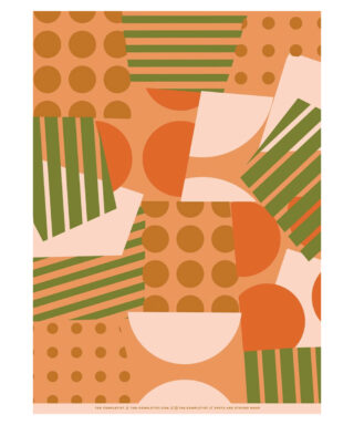 Dāvanu iesaiņojamais papīrs Spot Stripe, loksne, The Completist
