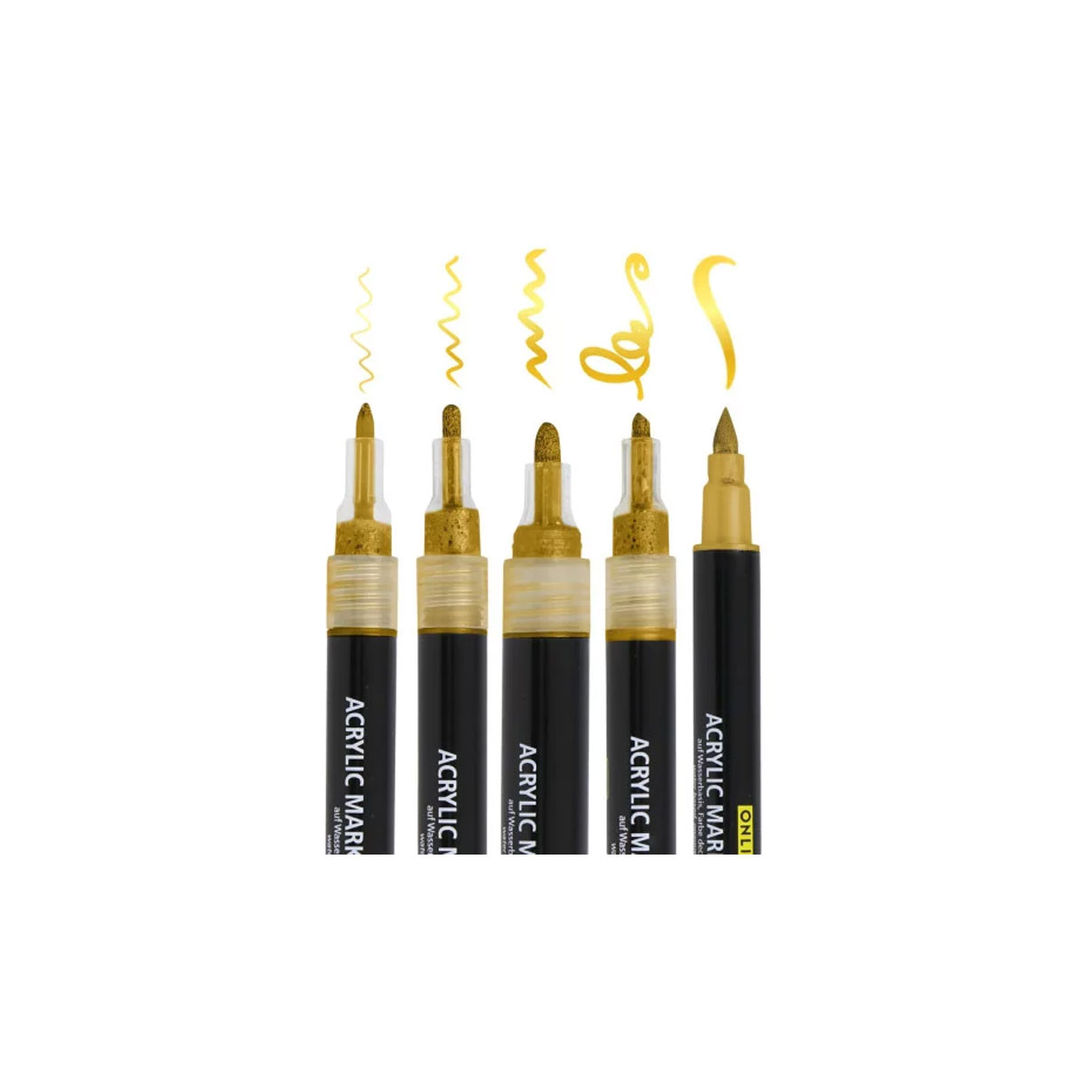 Flomasteru-komplekts-Gold-acrylic-marker-set-Lettering