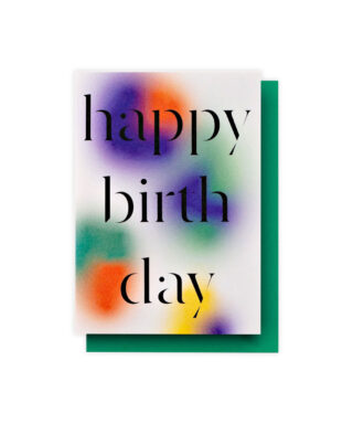 Kartīte Gradient Birthday Card, The Completist