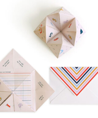 Kartīte Paper fortune teller, Cootie Catcher