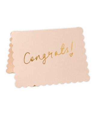 Kartīte Scallop Congrats in Blush, Katie Leamon