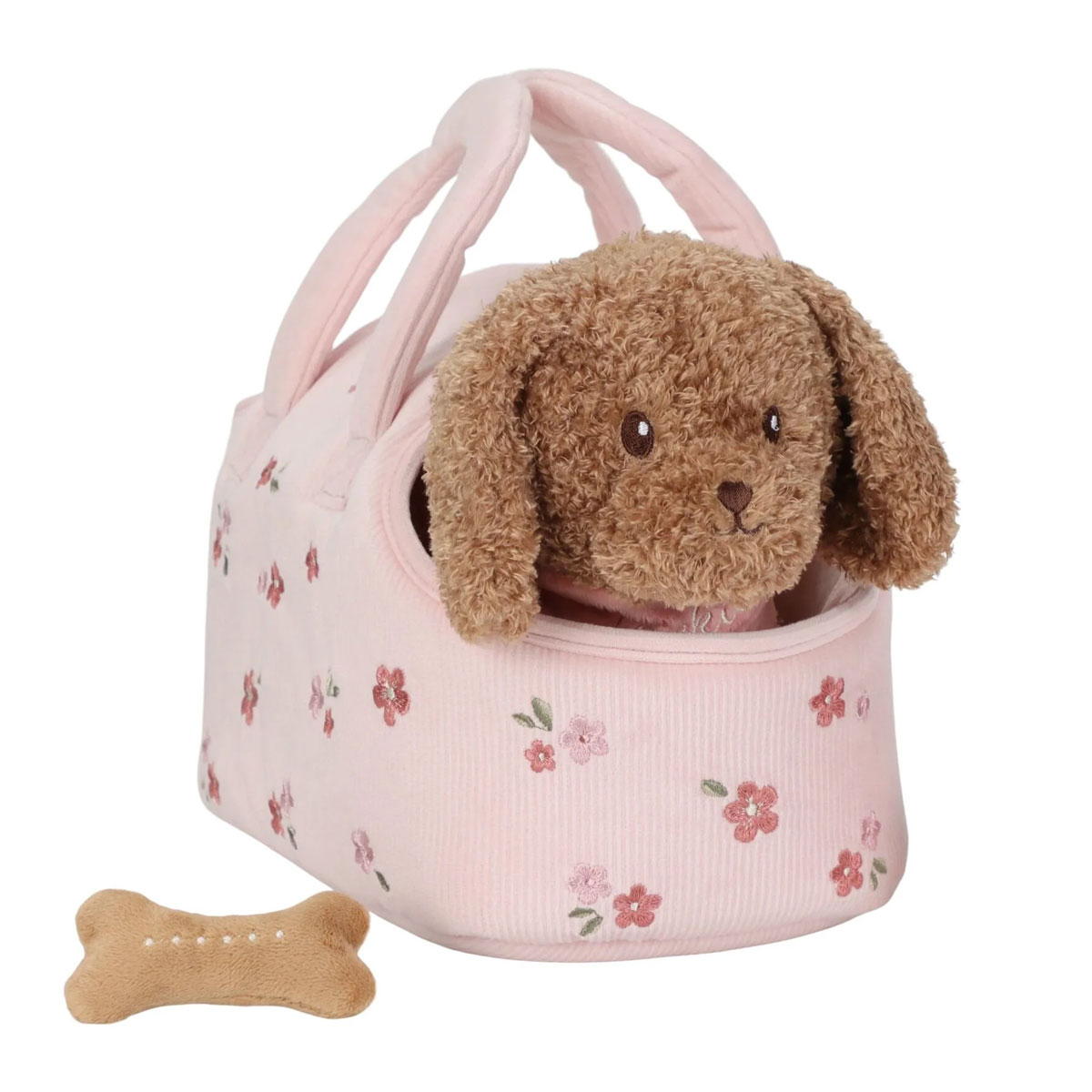Miksta-rotallieta-Cuddly-Dog-Jackie-in-Bag,-Little-Dutch