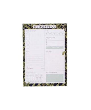 Piezīmju bloks Daily Planner,  Jungle Couture