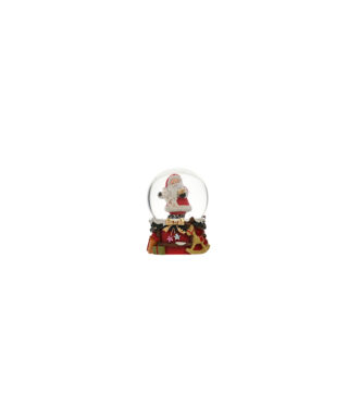 Sniega bumba Happy Santa, 4.5 cm
