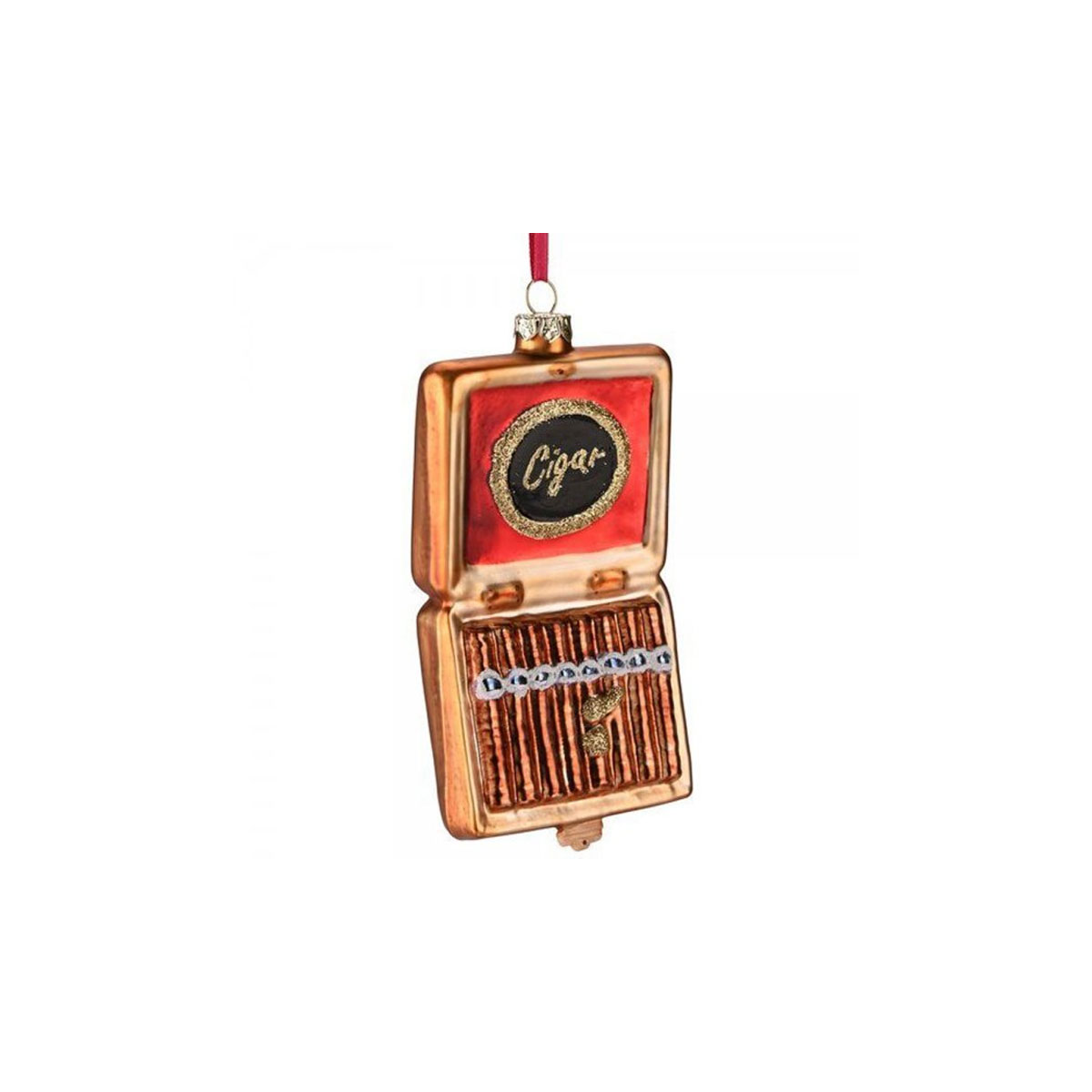 Stikla-dekors-Cigar-box,-13.7-cm